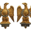 Pair of 1st Royal Dragoons Officer's Silvered & Gilt Collar Badges