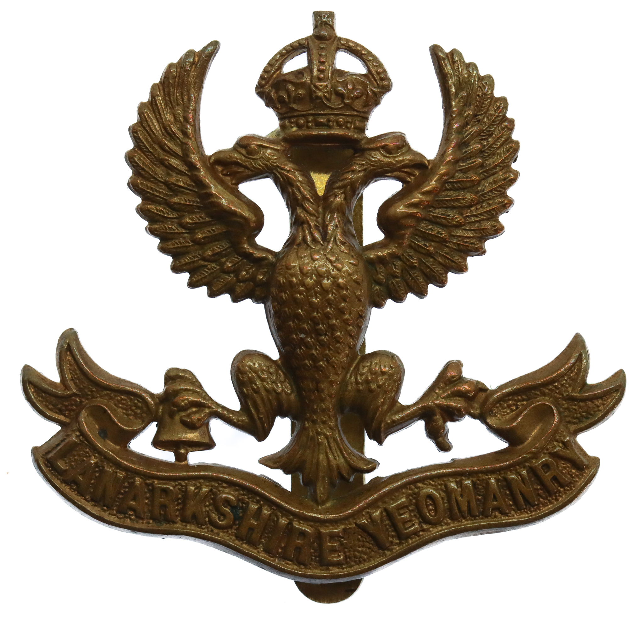 Lanarkshire Yeomanry Cap Badge - King's Crown