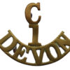 1st (Exeter) Cadet Bn. Devonshire Regiment (C/1/DEVON) Shoulder Title