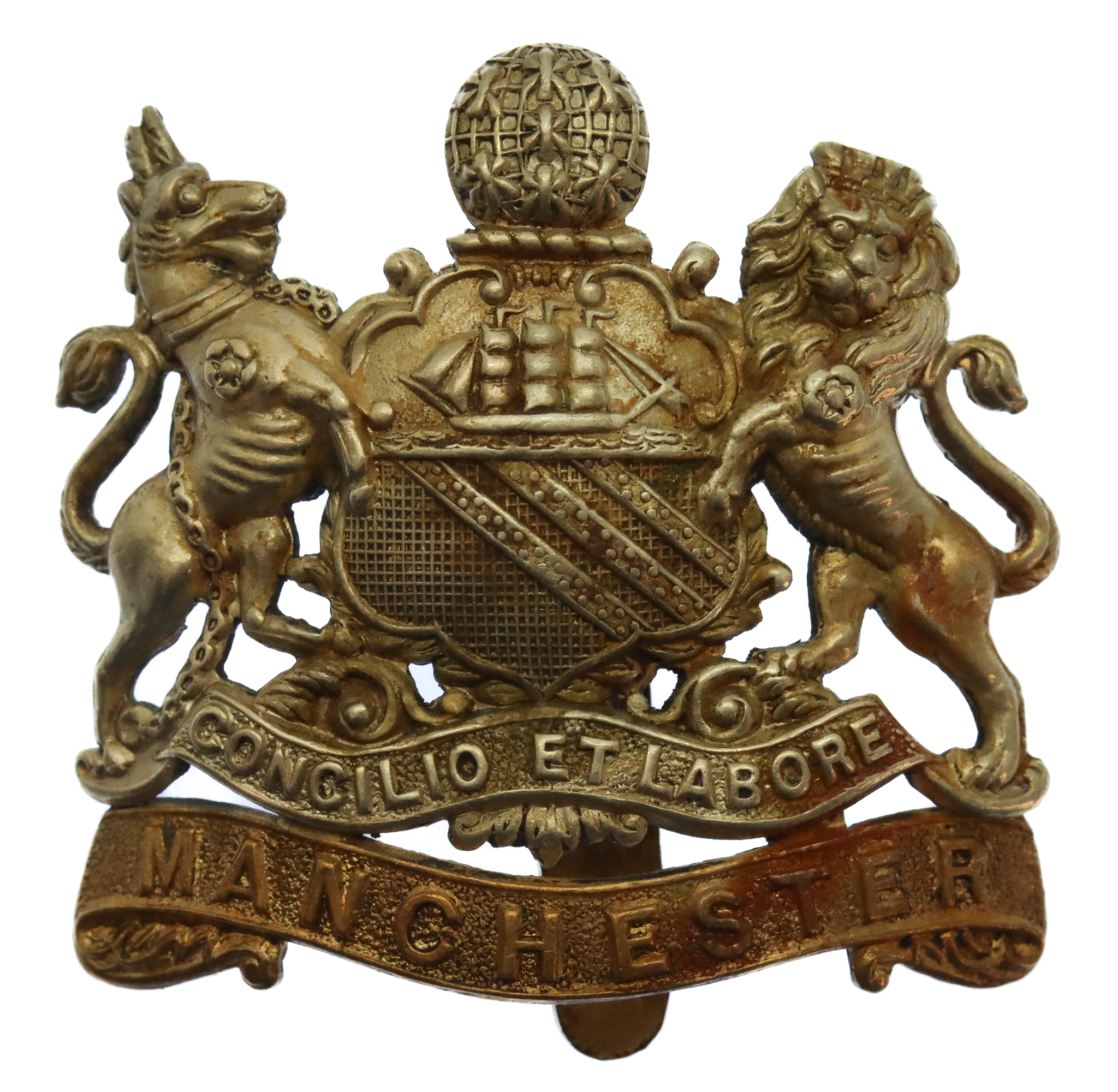 Manchester Regiment Coat of Arms Cap Badge