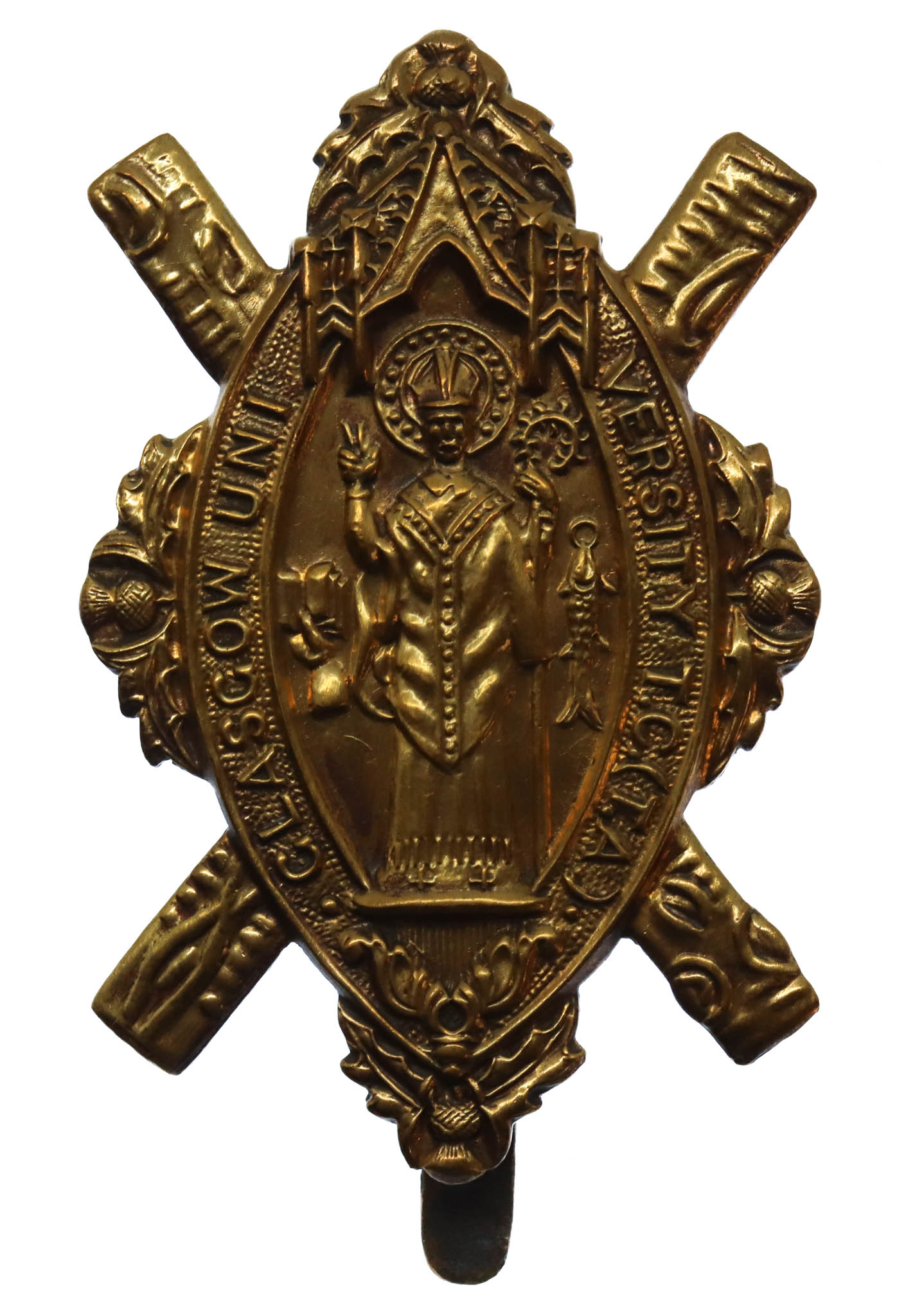 Glasgow University T.C. (T.A.) Cap Badge
