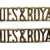 Pair of Blues & Royals (BLUES & ROYALS) Anodised (Staybrite) Shoulder Titles