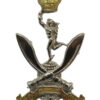 The Queen's Gurkha Signals Bi-Metal Cap Badge - Queen's Crown