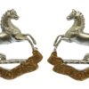 Pair of King's (Liverpool) Regiment Officer's Collar Badges