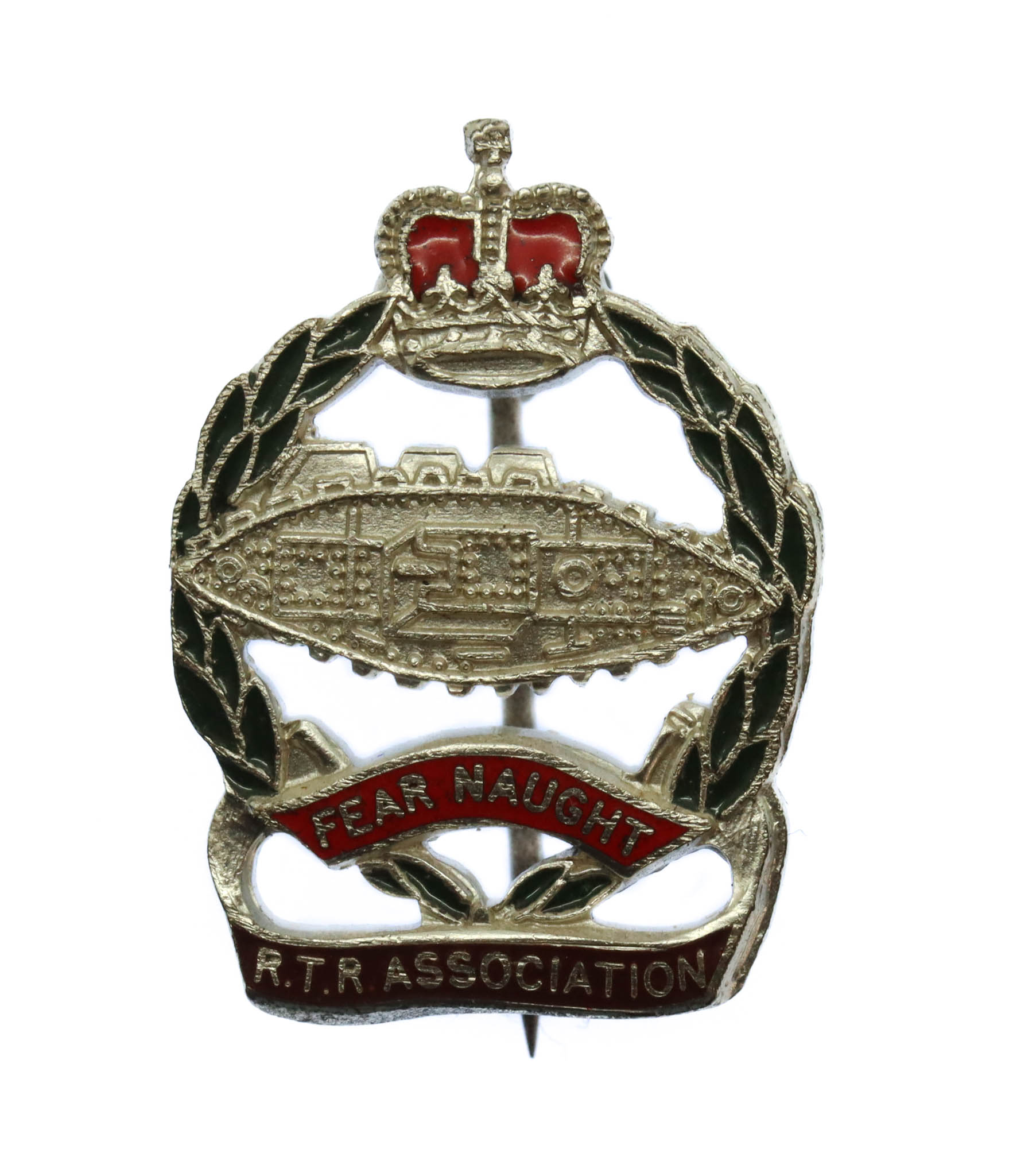 Royal Tank Regiment R.T.R. Association Enamelled Lapel Badge