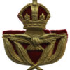 Royal Air Force (R.A.F.) Warrant Officer's Cap Badge - King's Crown
