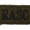 Royal Army Service Corps (RASC) Cloth Slip On Shoulder Title