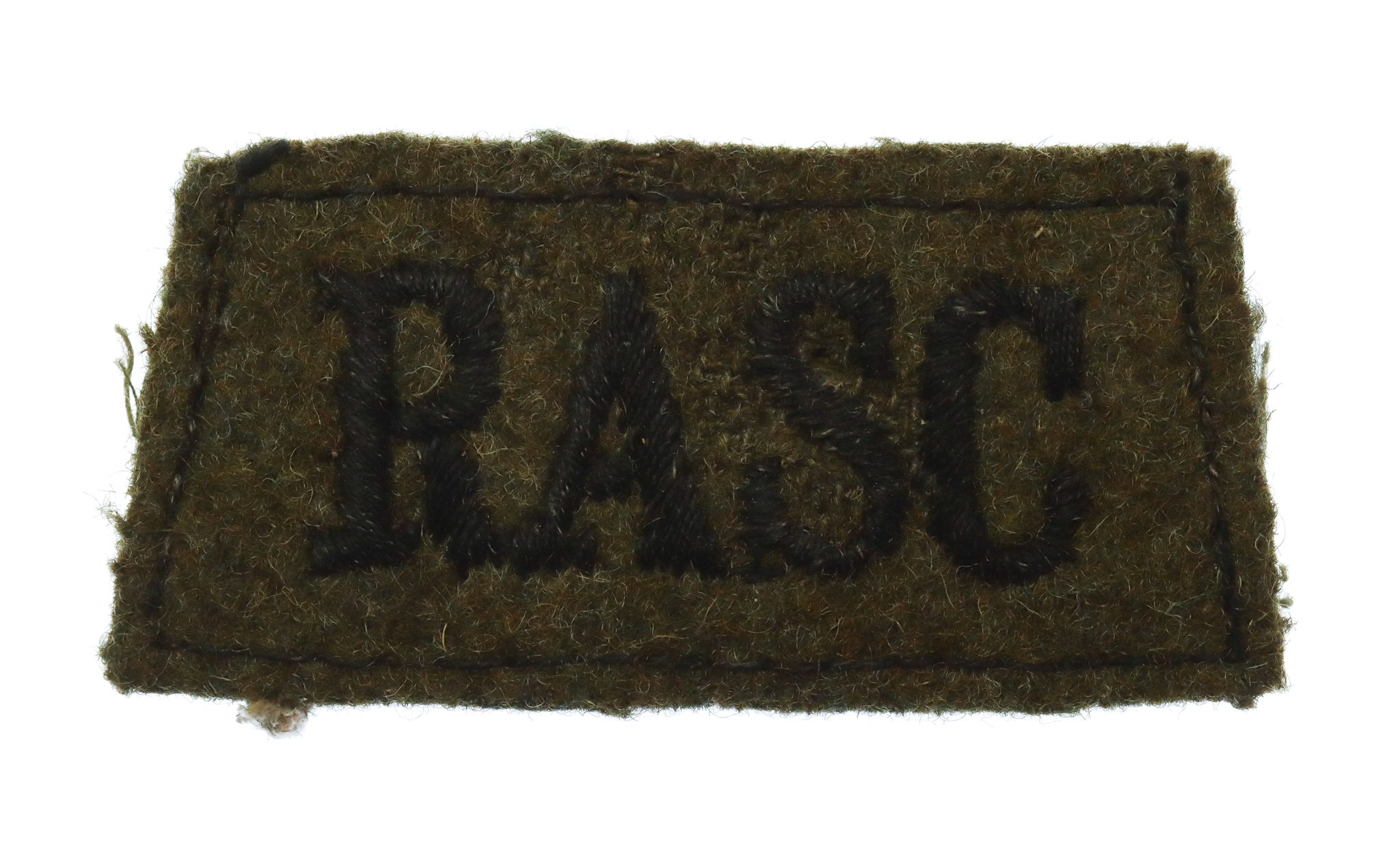 Royal Army Service Corps (RASC) Cloth Slip On Shoulder Title