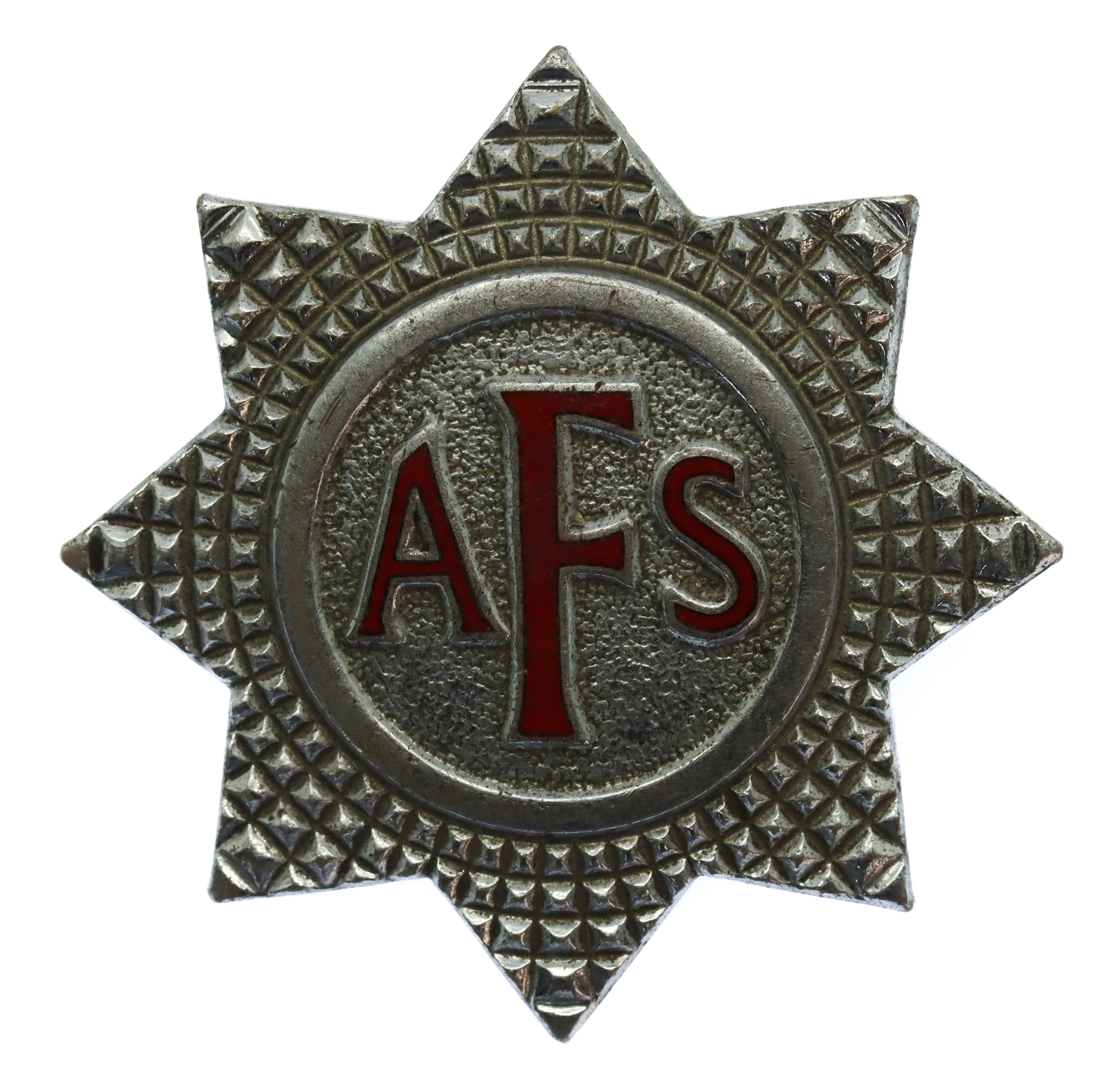 Auxiliary Fire Service (A.F.S.) Cap Badge
