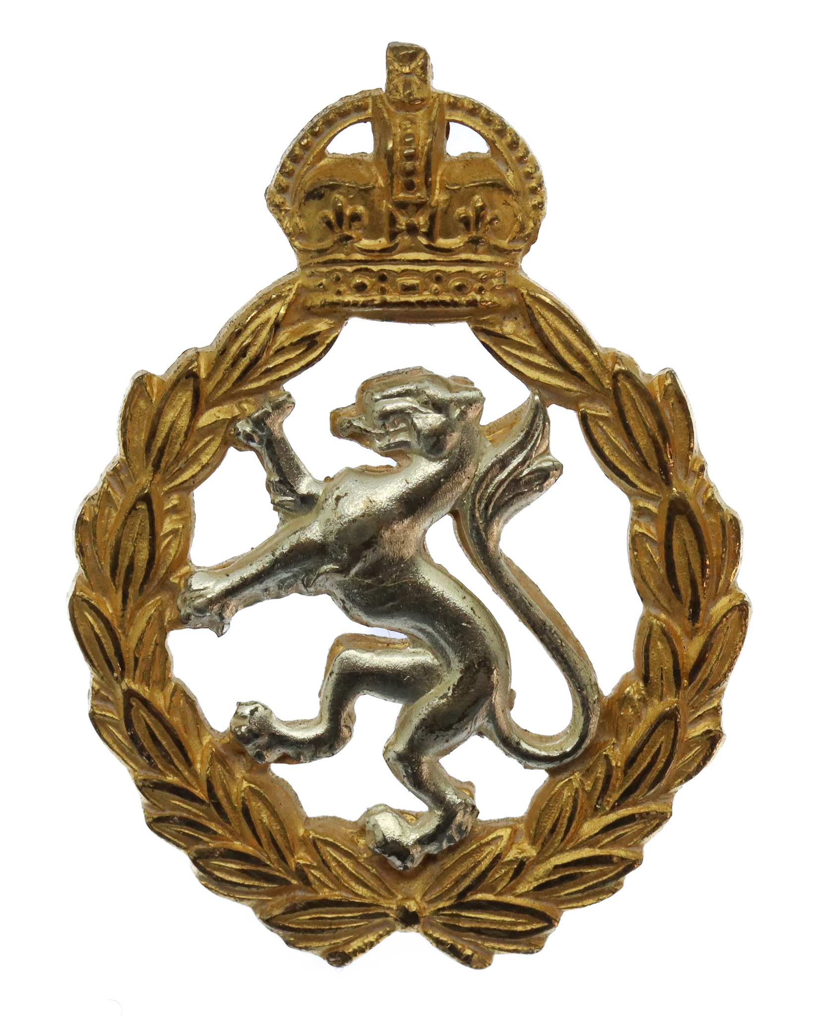 Women's Royal Army Corps (W.R.A.C.) Officer's Dress Cap Badge - King's Crown