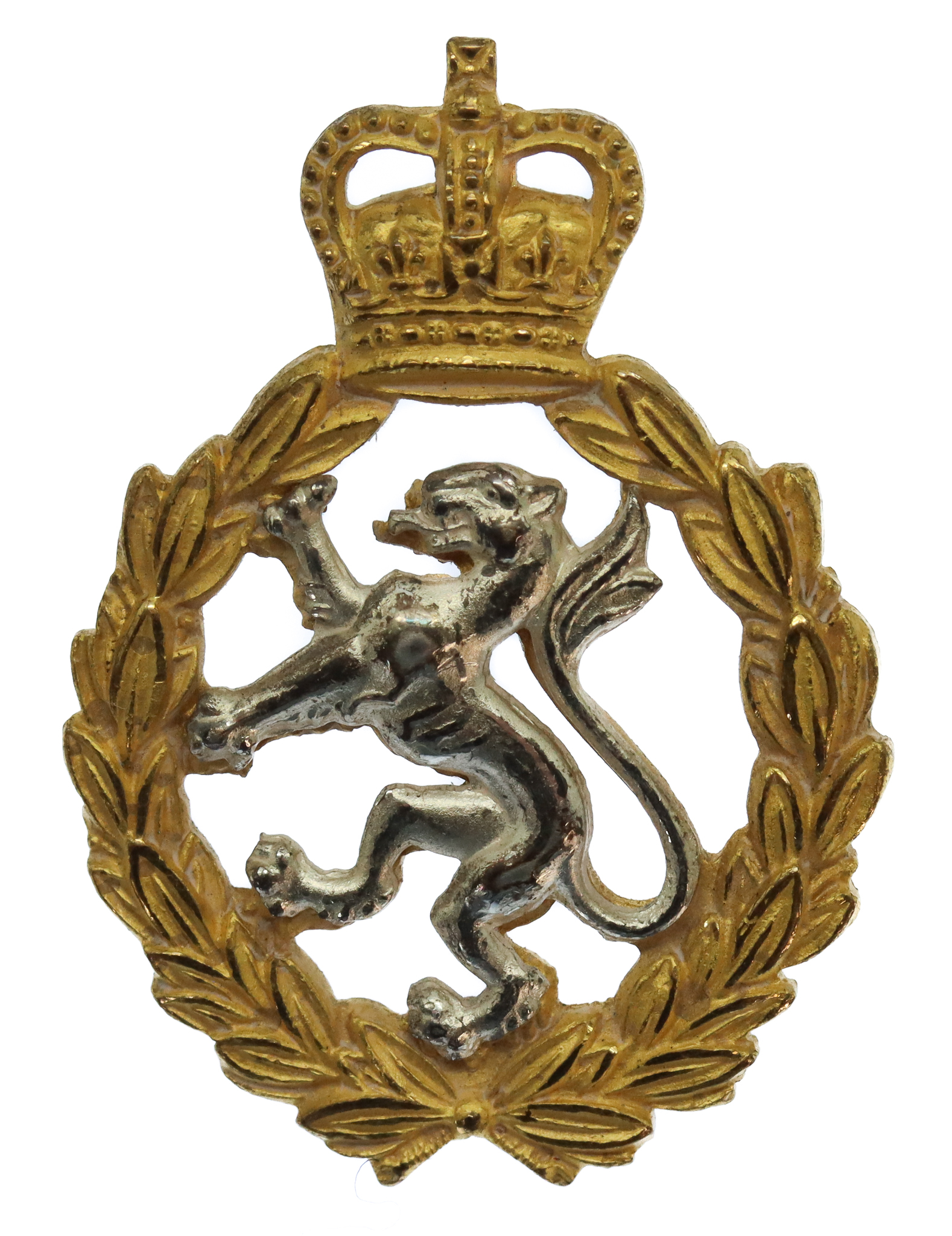 Women's Royal Army Corps (W.R.A.C.) Officer's Dress Cap Badge - Queen's Crown