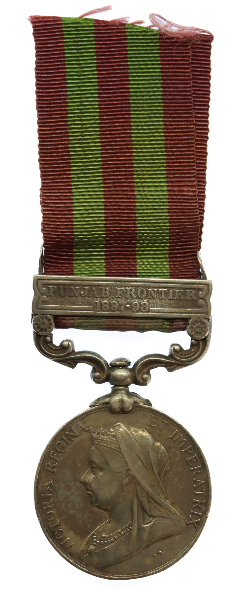 1895 India General Service Medal (Clasp - Punjab Frontier 1897-98) - Sepoy Chaudbra, 1st Sikh Infantry