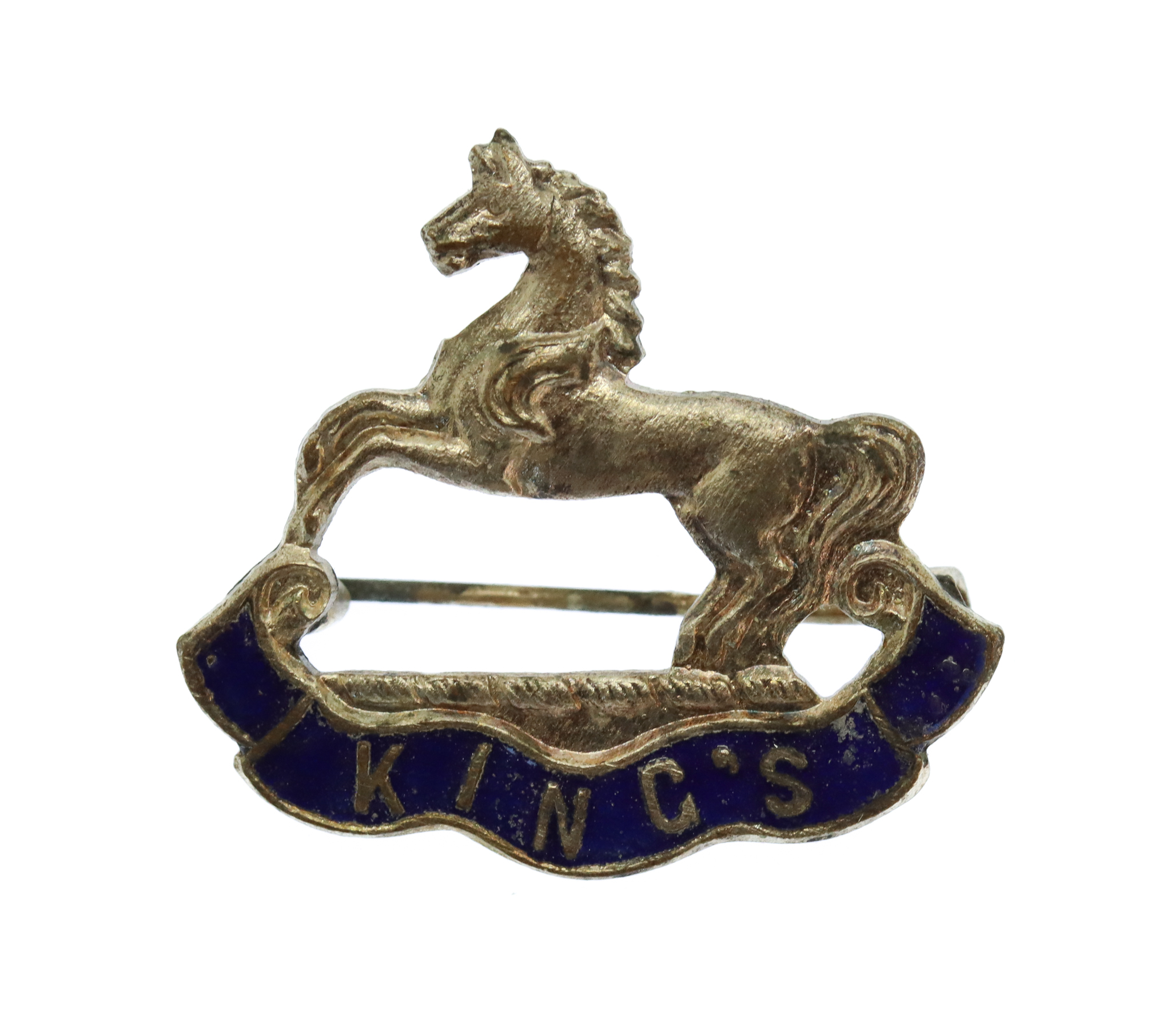 King's (Liverpool) Regiment Enamelled Sweetheart Brooch