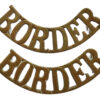 Pair of Border Regiment (BORDER) Shoulder Titles