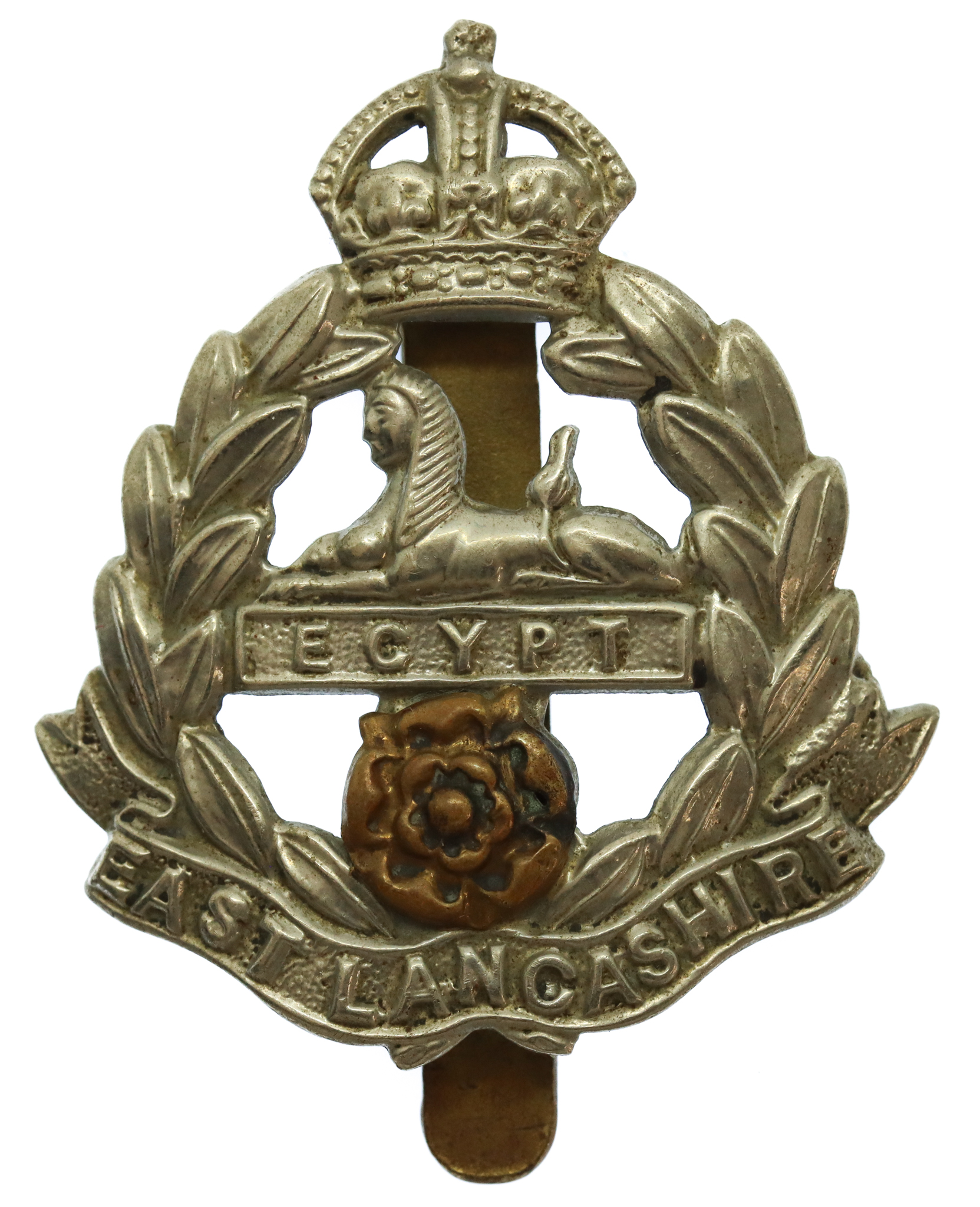 East Lancashire Regiment Cap Badge - King's Crown