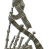 British Army Piper's Chrome Arm Badge