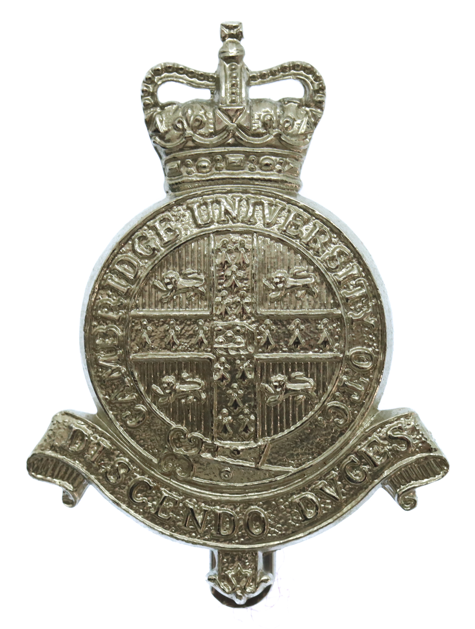 Cambridge University O.T.C. Anodised (Staybrite) Cap Badge