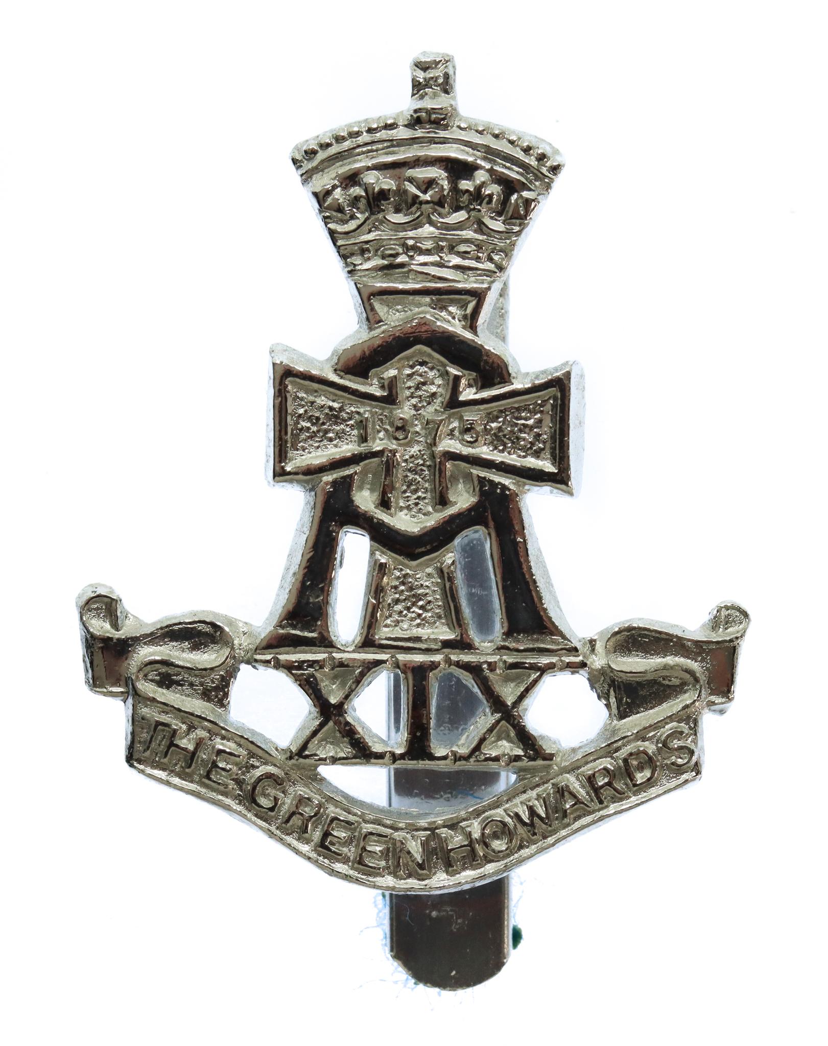 Green Howards (Yorkshire Regiment) Anodised (Staybrite) Cap Badge 