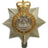 Devonshire Regiment Anodised (Staybrite) Cap Badge - Queen's Crown
