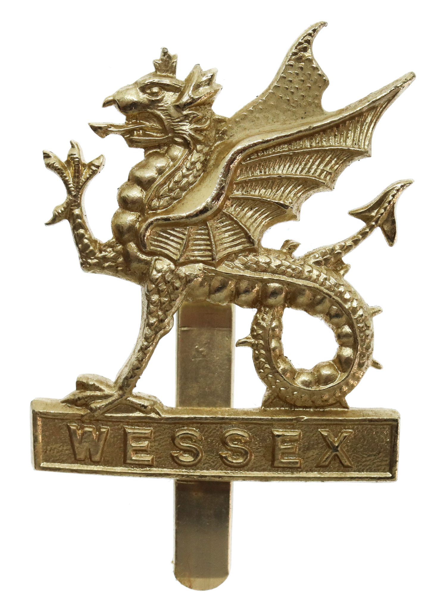 Wessex Brigade Anodised (Staybrite) Cap Badge