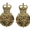 Pair of Women's Royal Army Corps (W.R.A.C.) Anodised (Staybrite) Collar Badges