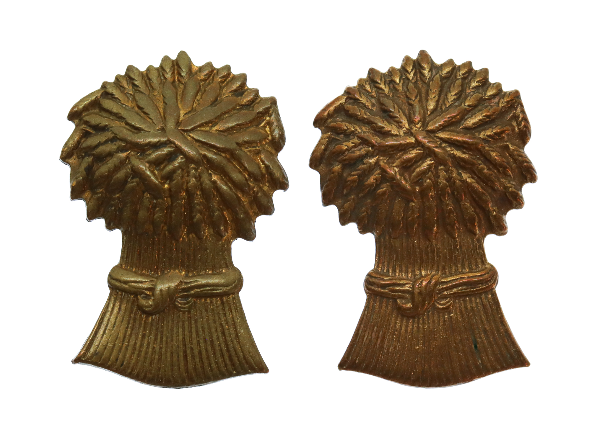 Pair of Lothians and Border Horse Collar Badges