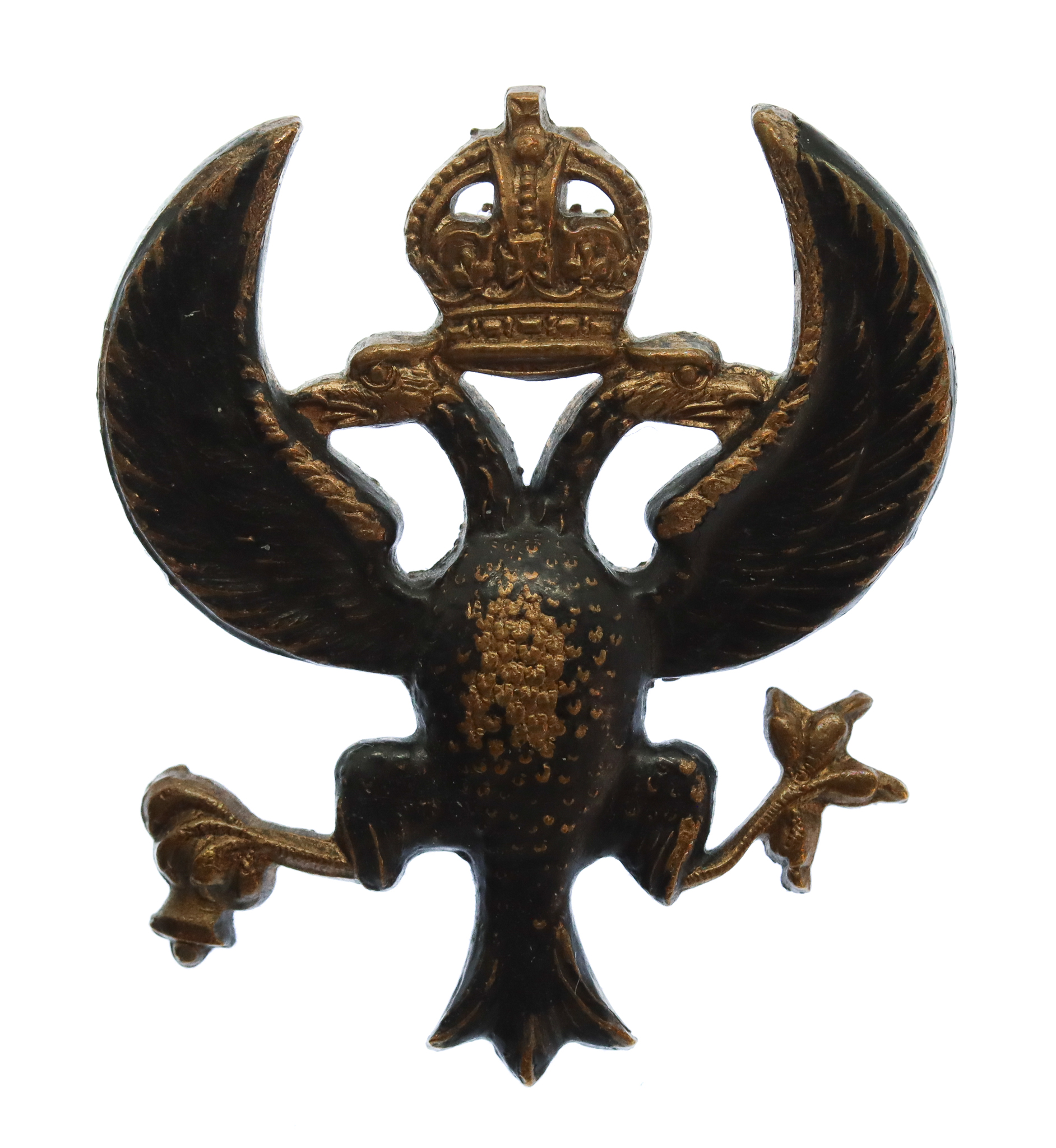 Lanarkshire Yeomanry Officer's Cap Badge - King's Crown