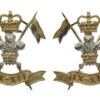 Pair of 9th/12th Royal Lancers Anodised (Staybrite) Collar Badges