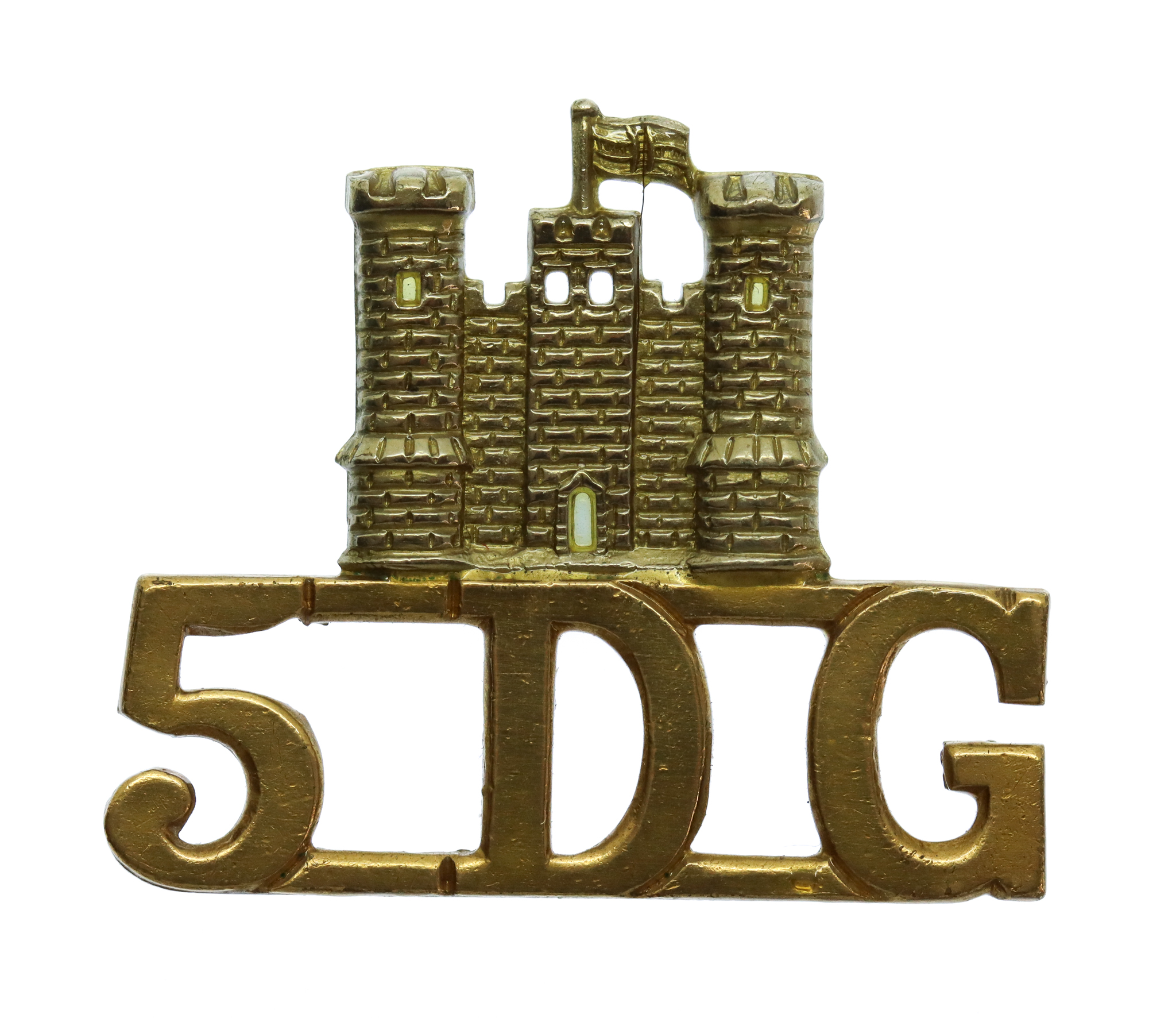5th (Royal Inniskilling) Dragon Guards (Castle/5DG) Shoulder Title 