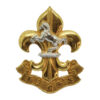 King's Regiment Officer's Gilt Cap Badge