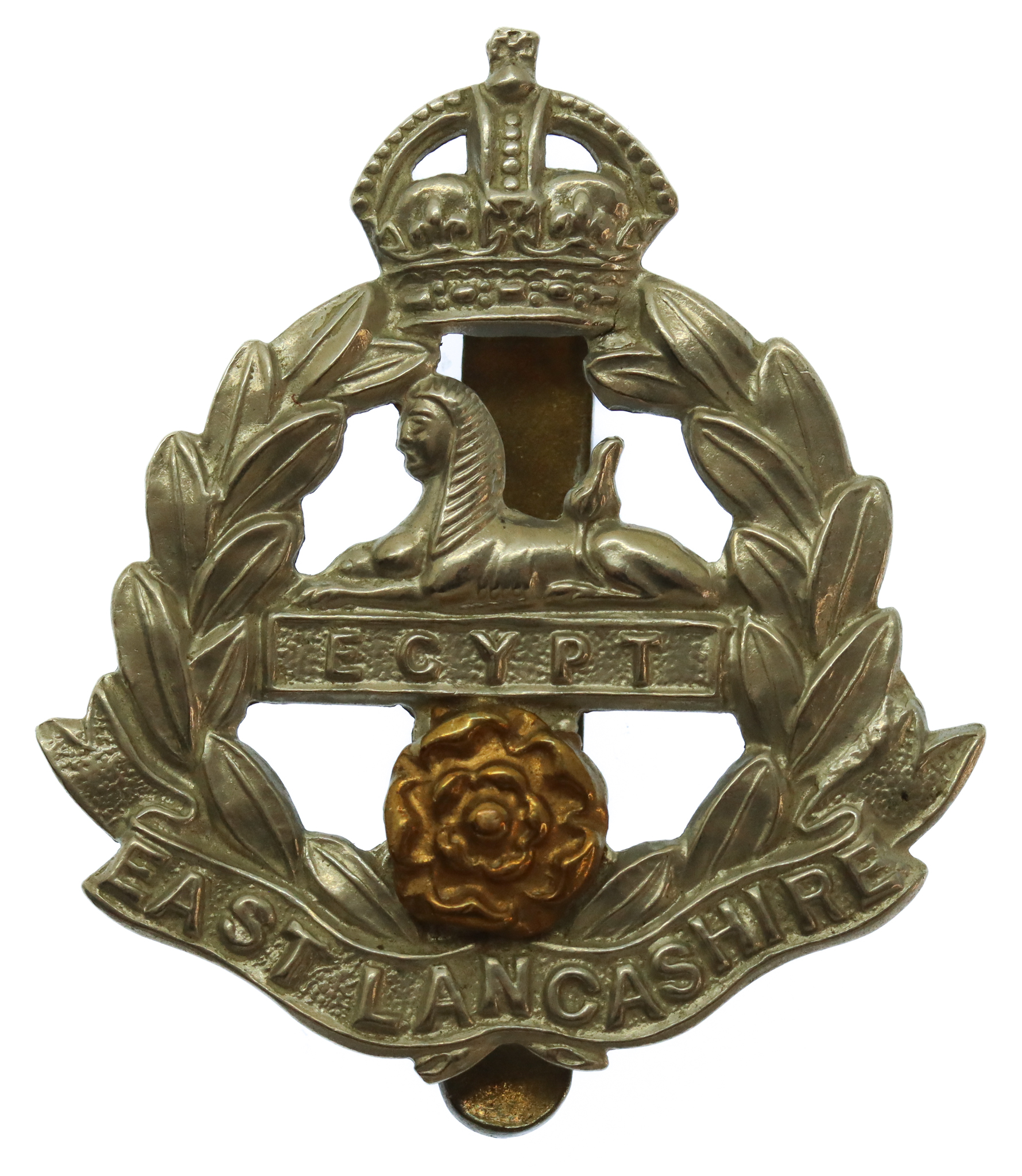 East Lancashire Regiment Cap Badge - King's Crown