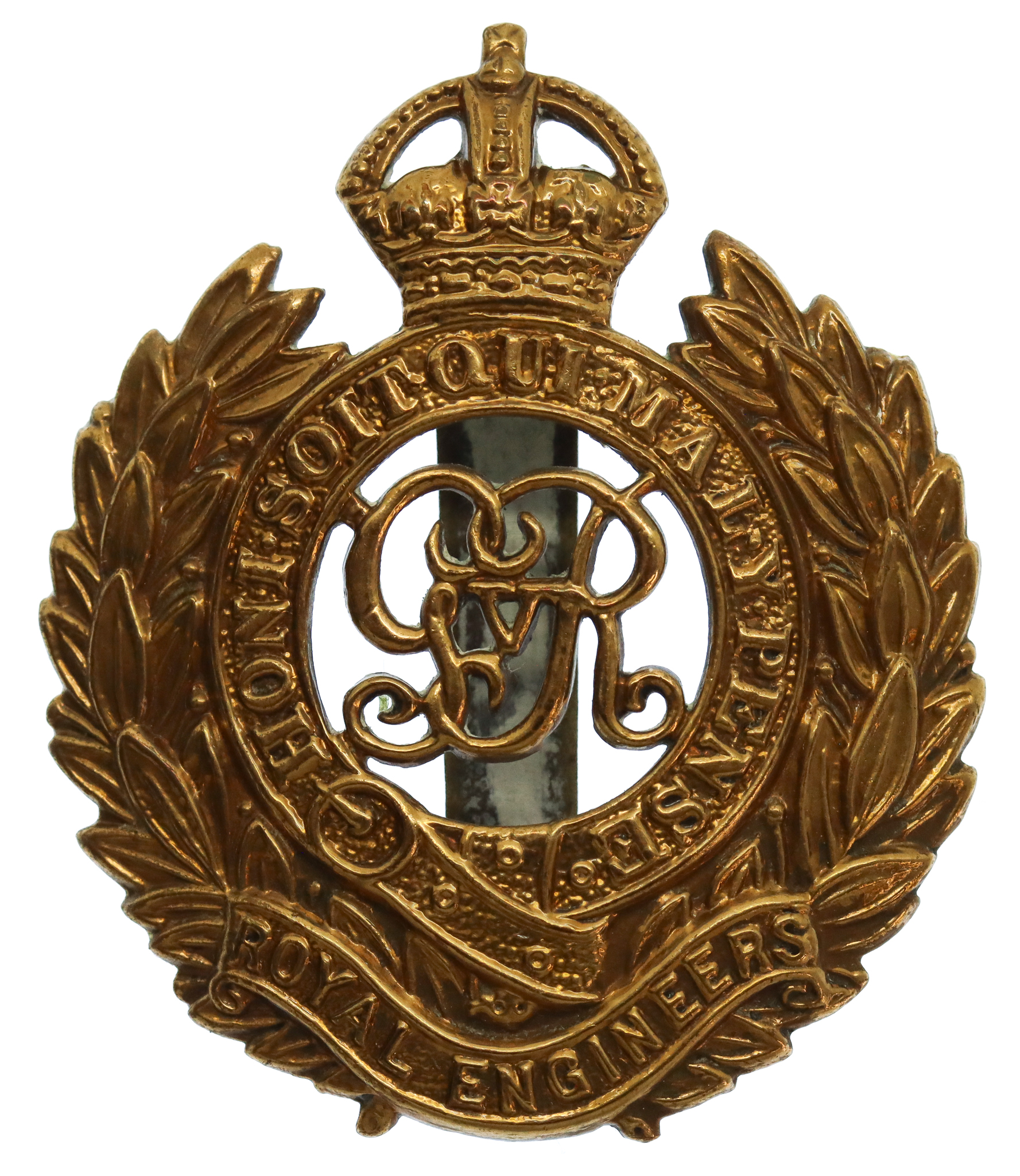 George V Royal Engineers Cap Badge
