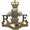 Royal Monmouthshire Royal Engineers Anodised (Staybrite) Cap Badge 
