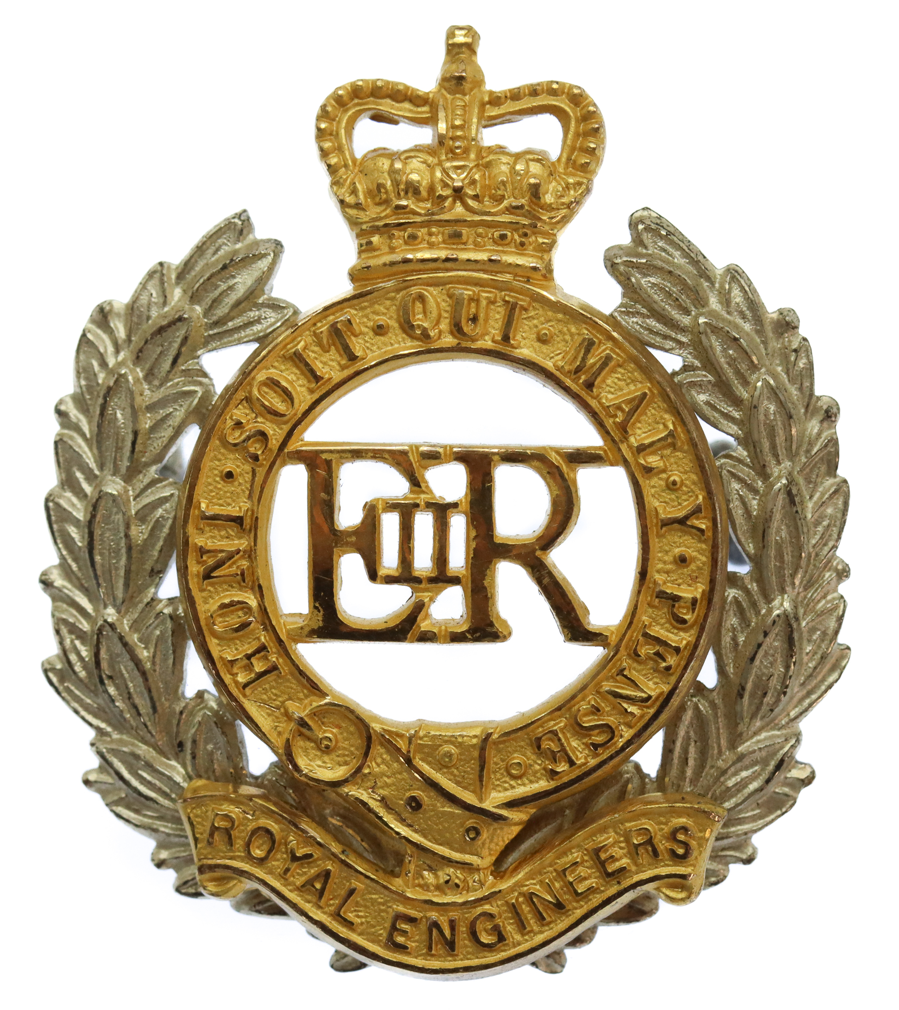 EIIR Royal Engineers Officer's Dress Cap Badge