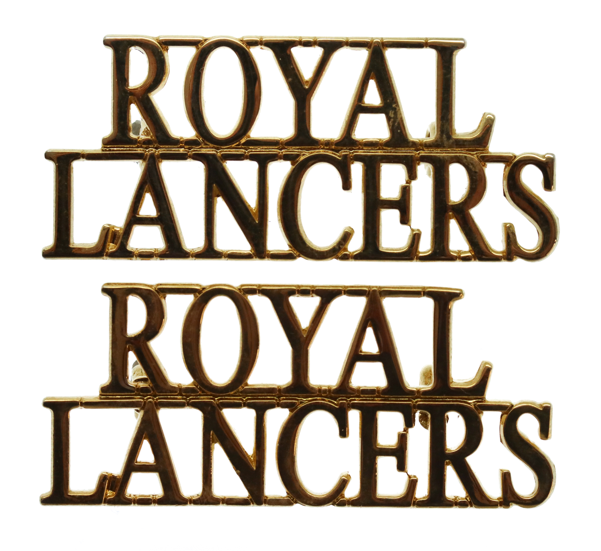Pair of Royal Lancers (ROYAL/LANCERS) Shoulder Titles