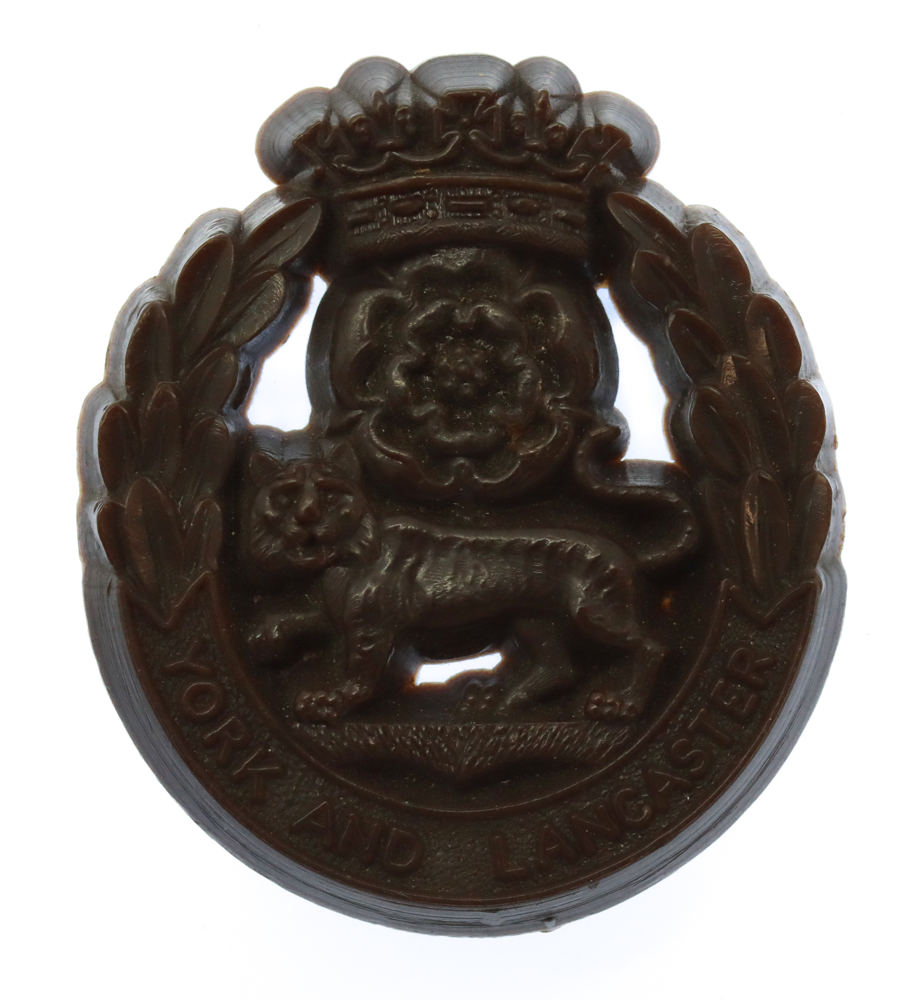 York & Lancaster Regiment WW2 Plastic Economy Cap Badge