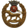 York & Lancaster Regiment Officer's Enamelled Cap Badge