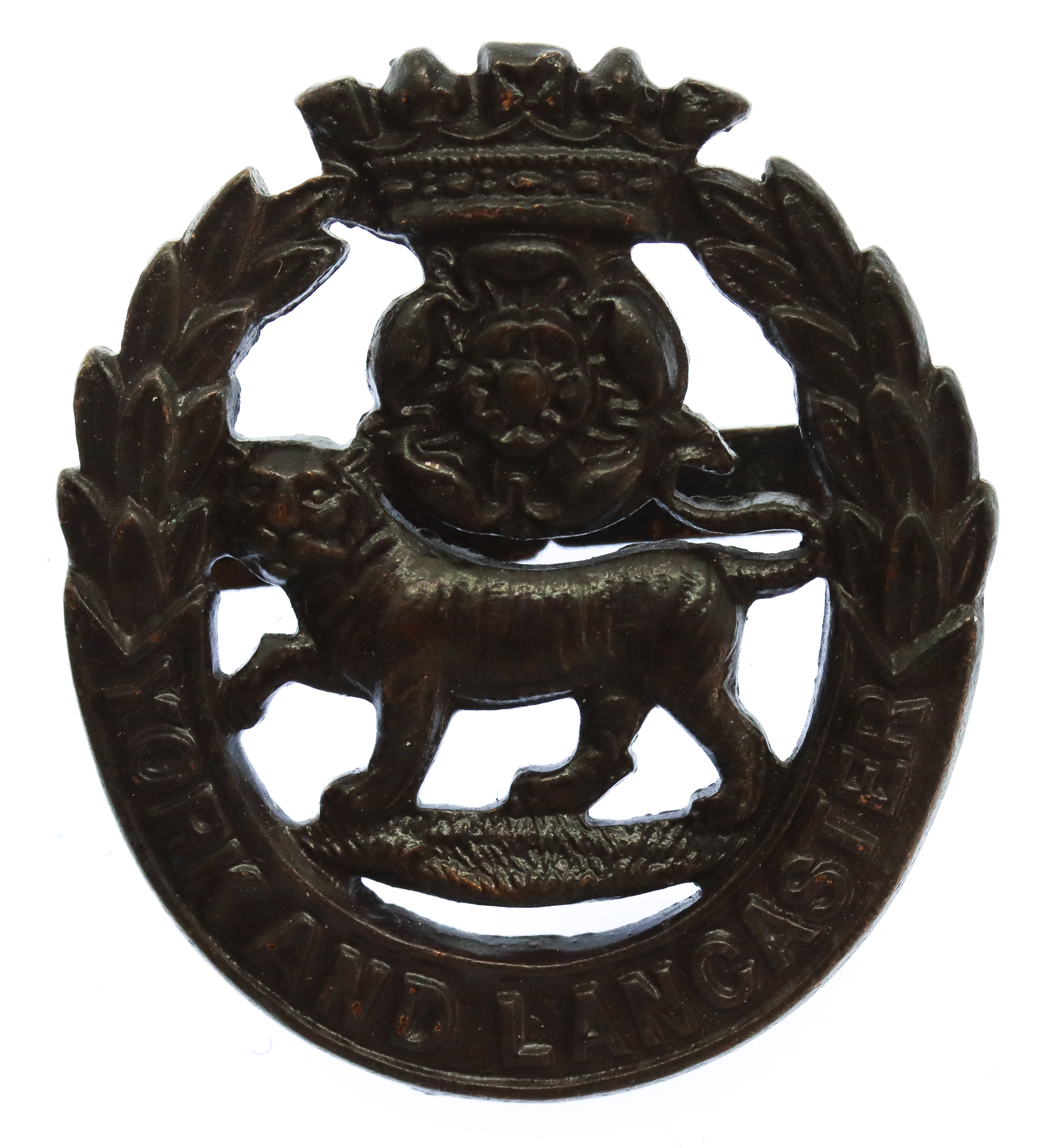 York & Lancaster Regiment Officer's Service Dress Cap Badge