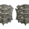 Pair of Hastings Borough Police Collar Badges