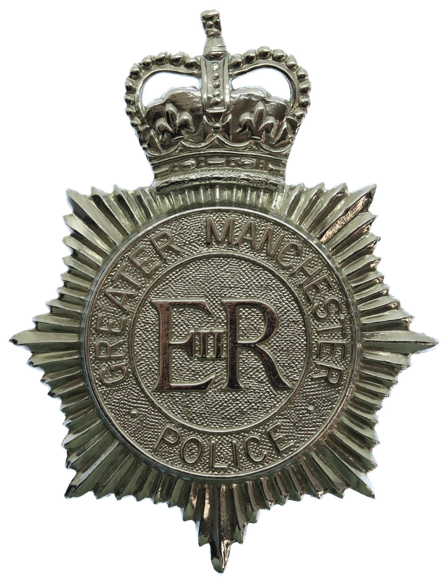 Greater Manchester Police Helmet Plate - Queen's Crown