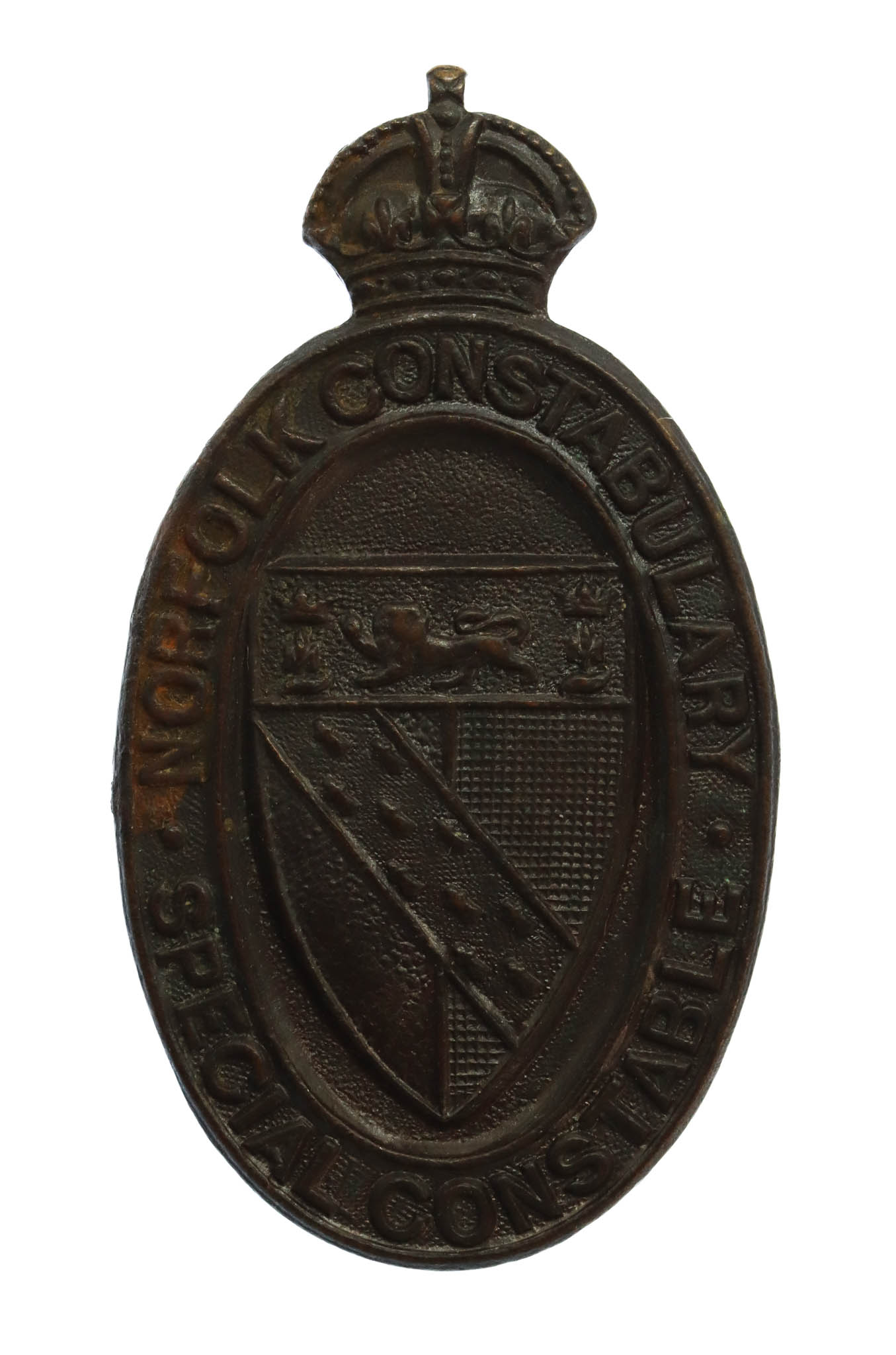 Norfolk Constabulary Special Constable Lapel Badge - King's Crown
