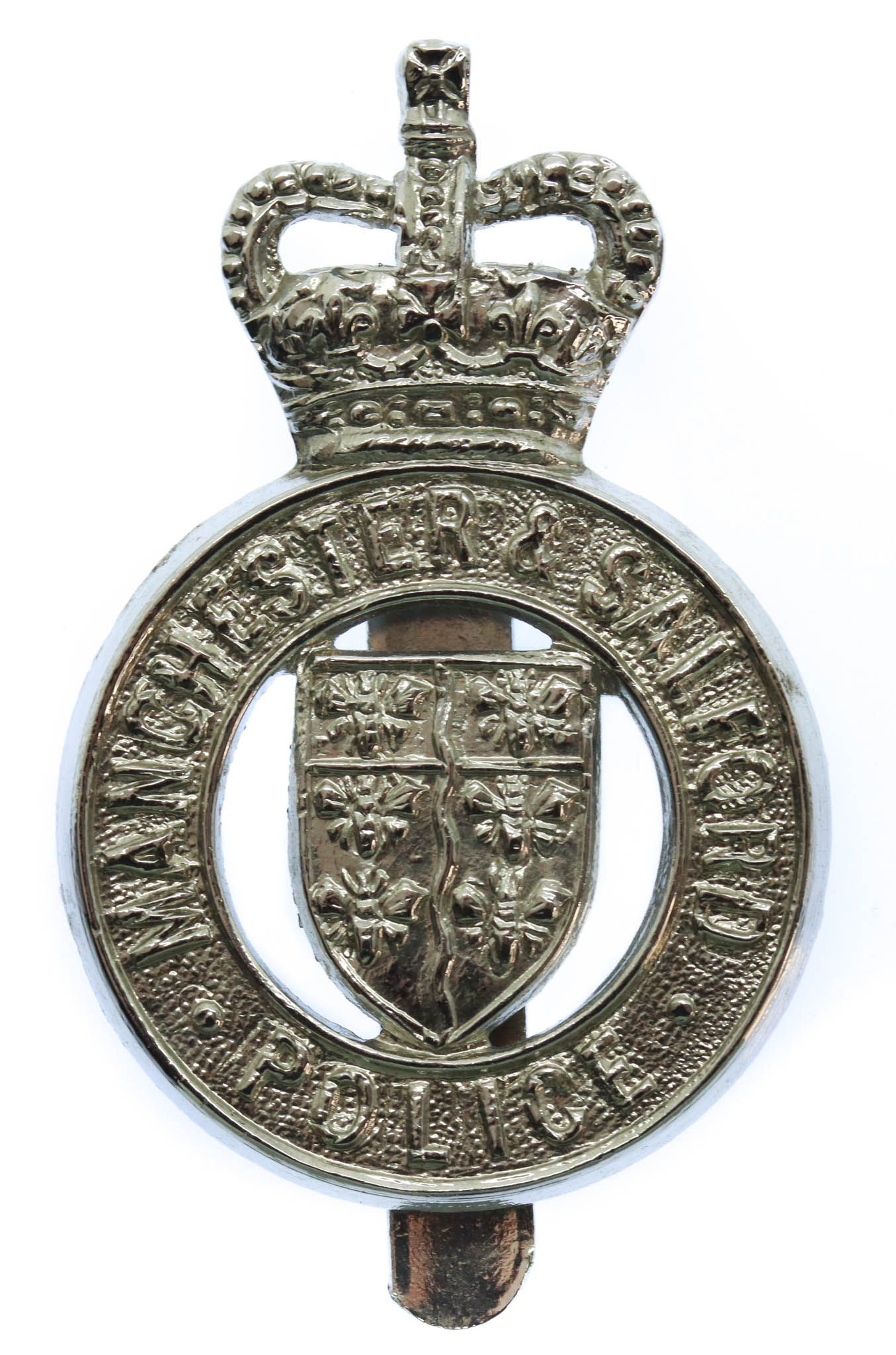 Manchester & Salford Police Cap Badge - Queen's Crown