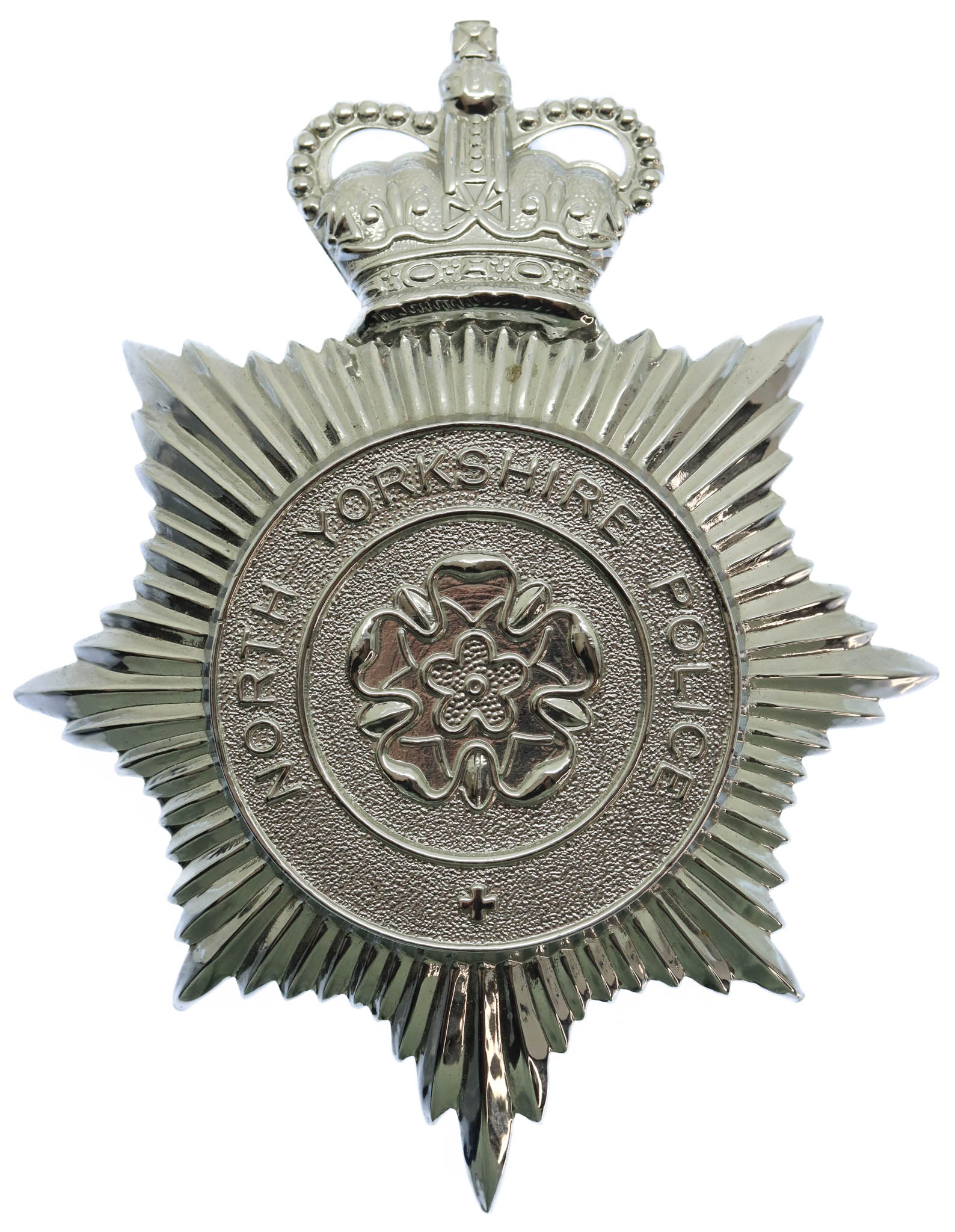 North Yorkshire Police Helmet Plate - Queen's Crown