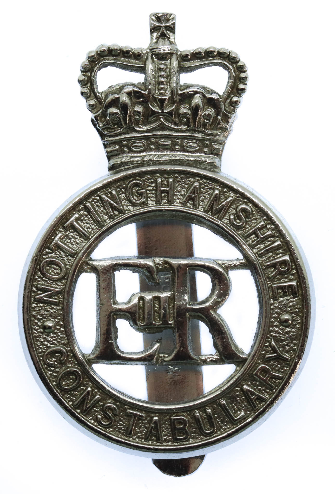 Nottinghamshire Constabulary Cap Badge - Queen's Crown