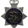 Sovereign Base Areas Police, Cyprus Enamelled Cap Badge - Queen's Crown