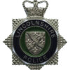 Lincolnshire Police Enamelled Star Cap Badge - Queen's Crown