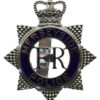 Merseyside Police Enamelled Star Cap Badge - Queen's Crown