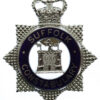 Suffolk Constabulary Enamelled Star Cap Badge - Queen's Crown