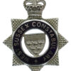 West Sussex Constabulary Senior Officer's Enamelled Cap Badge - Queen's Crown