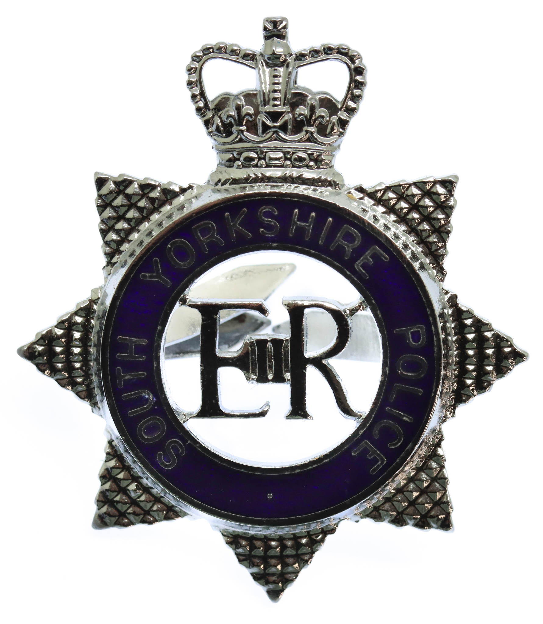 South Yorkshire Police Senior Officer's Enamelled Cap Badge - Queen's Crown